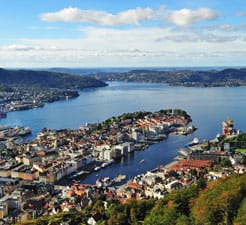 Näin varaat lautan satamaan Bergen